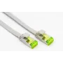 Helos - Patch-kabelis - RJ-45 (M) to RJ-45 (M) - 30 cm - U/FTP - CAT 6a - Flat - pelēka