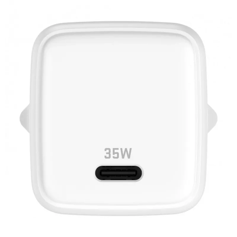 USB C 35W 3A Power Delivery 3.0 QC 3.0 sienas lādētājs balts