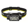 Galvas lukturītis Nitecore HC60 UHE ar 4000 mAh akumulatoru, 6 LED, ūdensizturīgs, triecienizturīgs, melns/dzeltens