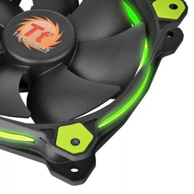 Ventilators Thermaltake Riing 14 CL-F039-PL14GR-A 14 cm Melns Zaļš