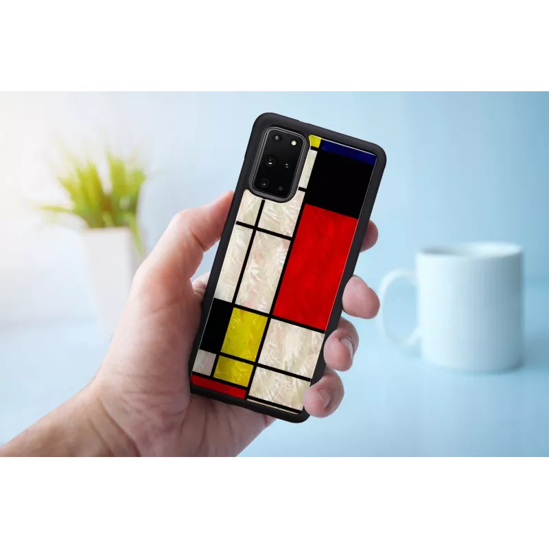 Aizsargmaciņš iKins Samsung Galaxy S20+ — melns apdrukas dizains
