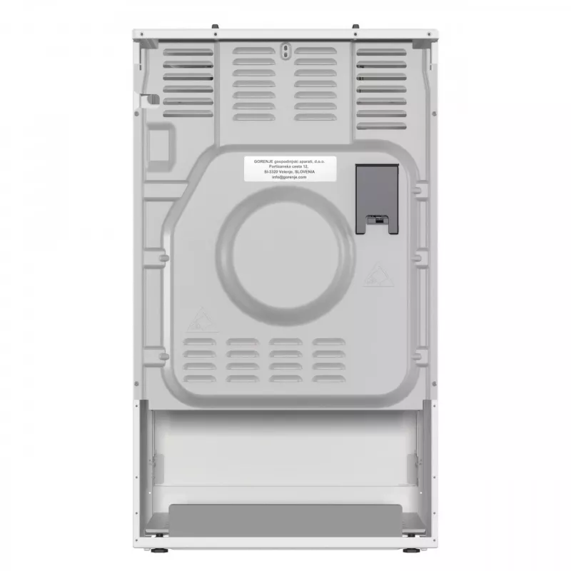 Brīvi stāvoša gāzes plīts ar krāsni Gorenje GG5A10WFFM — 4 degļu plīts virsma, 70 l krāsns, emaljēta augšdaļa, balta