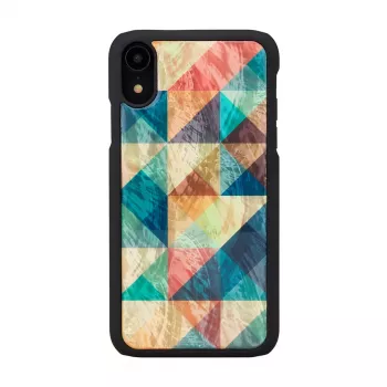 Viedtālruņa maciņš iKins iPhone XR — Mosaic Melns aizsargapvalks