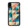 Viedtālruņa maciņš iKins iPhone XR — Mosaic Melns aizsargapvalks