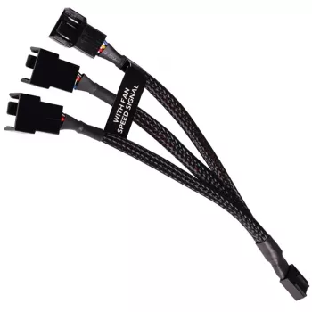 RGB sadalītāja kabelis Alphacool 18679 melns plastmasa 150 mm