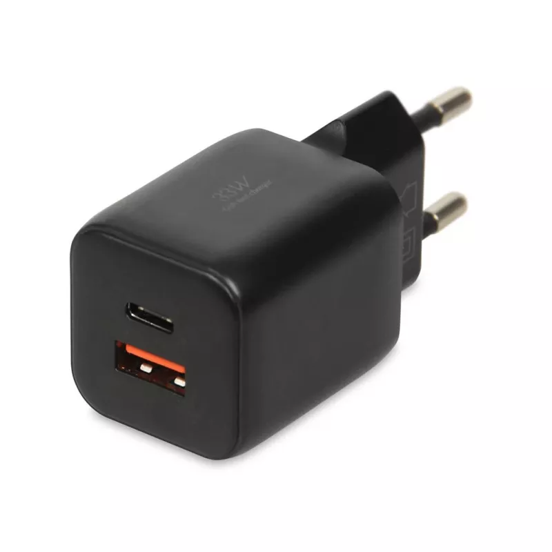 Ārējais tīkla strāvas adapteris IBOX ILUC42B 12V 2A, 33W, USB-A + USB-C PD3.0, QuickCharge 3.0, universāls