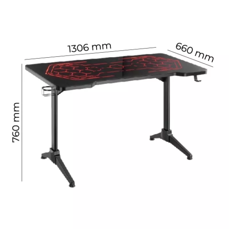 Up Up CyberArena RGB spēļu galds (SPEC)