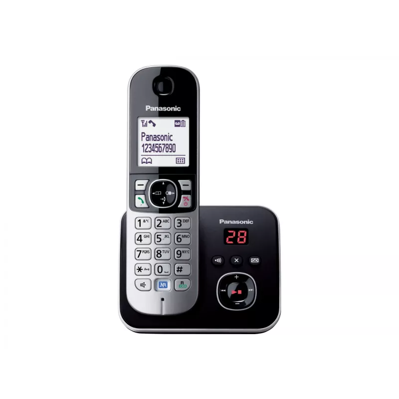 DECT telefons Panasonic KX-TG6821GB, melns