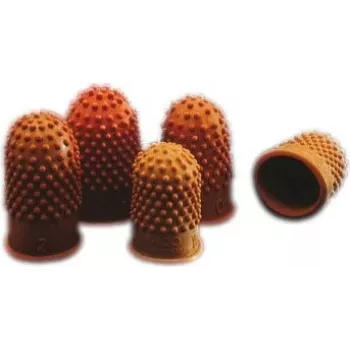 Rexel Thimblettes Velos Size 00 - 15mm Ø oranža Box/10, oranža, Rubber
