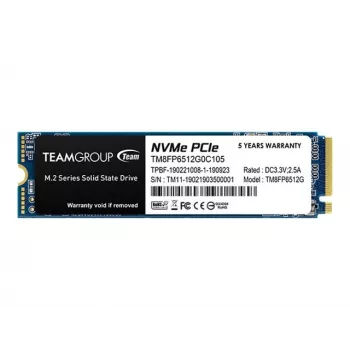 SSD disks Team Group 512 GB M.2 PCI Express 3.0 NVMe MP33