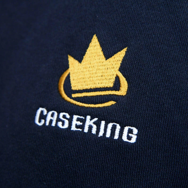 Caseking kapucēns džemperis ar rāvējslēdzēju tumši zilā krāsā, izmērs S