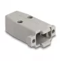 Kabeļa aizsargapvalks DELOCK D-Sub plastmasas korpuss 9 kontaktu spraudnim/ligzdai ar gumijas blīvēm, pelēks, 31.2×47.9×16.6 mm