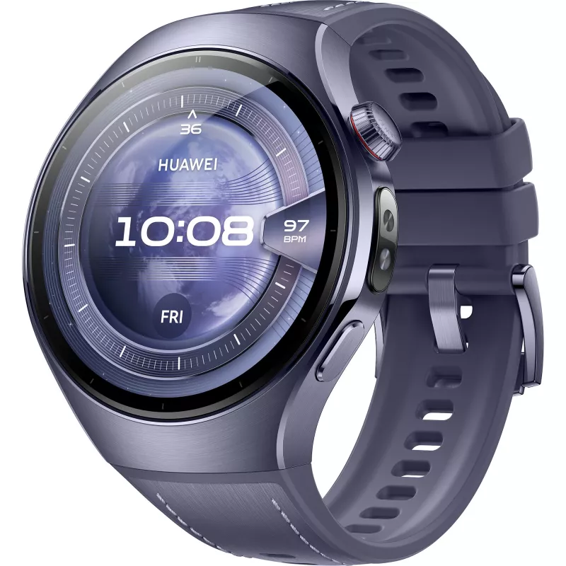 Watch 5 46mm (Rates-L39L), viedpulkstenis pelēks/violets, kompozīta siksniņa pelēkā violetā krāsā, korpuss no titāna