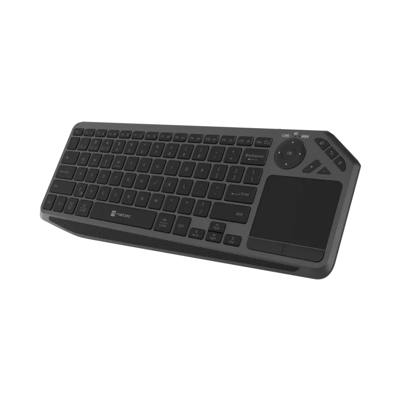 Natec Turbot 2 | Tastatūra | Bezvadu | US | Bluetooth | Melna/Pelēka