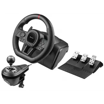 Tracer SimRacer Manual Gearbox 6in1 stūres rats ar pedāļiem un pārnesumu pārslēgu, PC/PS4/PS3/Xbox One/Xbox 360/Switch