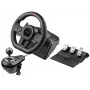 Manuālā pārnesumkārbas pārslēdzējs TRACER TRAJOY47345 — vadu 6-in-1 simracing kontrolieris, 1,8 m kabelis, melns, ergonomisks neslīdošs satvēriens, 270° rotācija