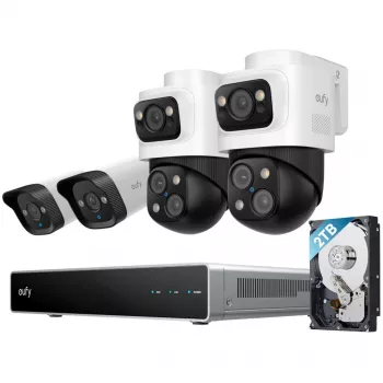 EUFY NVR drošības sistēma S4 Bullet-PTZ+ Bullet kamera (E8E00323)