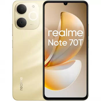 realme Note 70T 17,1 cm (6,74 collas) Dual SIM Android 15 4G USB Type-C 4 GB 128 GB 6000 mAh zelta krāsā