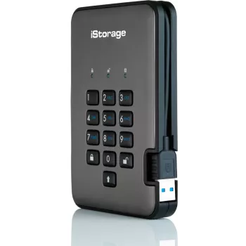 iStorage diskAshur PRO2 diskAshur PRO² SSD 2TB | Drošs pārnēsājams cietvielu disks | FIPS 140-2 2. līmenis, NCSC CPA, NLNCSA BSPA un NATO ierobežota lietojuma | AES-XTS 256 bitu aparatūras šifrēšana | PIN aizsargāts | OS un platformu neatkarīgs | VDAR, TAA atbilstošs | Aizsardzība pret brutālspēka uzbrukumiem | Putekļu/ūdens izturīgs