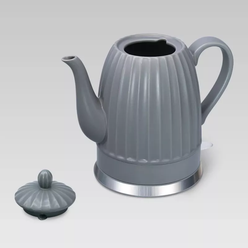 Elektriskā tējkanna Maestro MR-077, 1,5 L, 1500 W, keramikas korpuss, pelēka