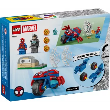 LEGO MARVEL 11206 Zirnekļcilvēks uz motocikla pret Degunradzi