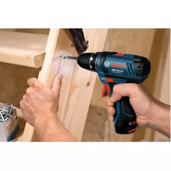 Bosch GSR 10,8-2-LI Professional Keyless Melns, Melns, Zils