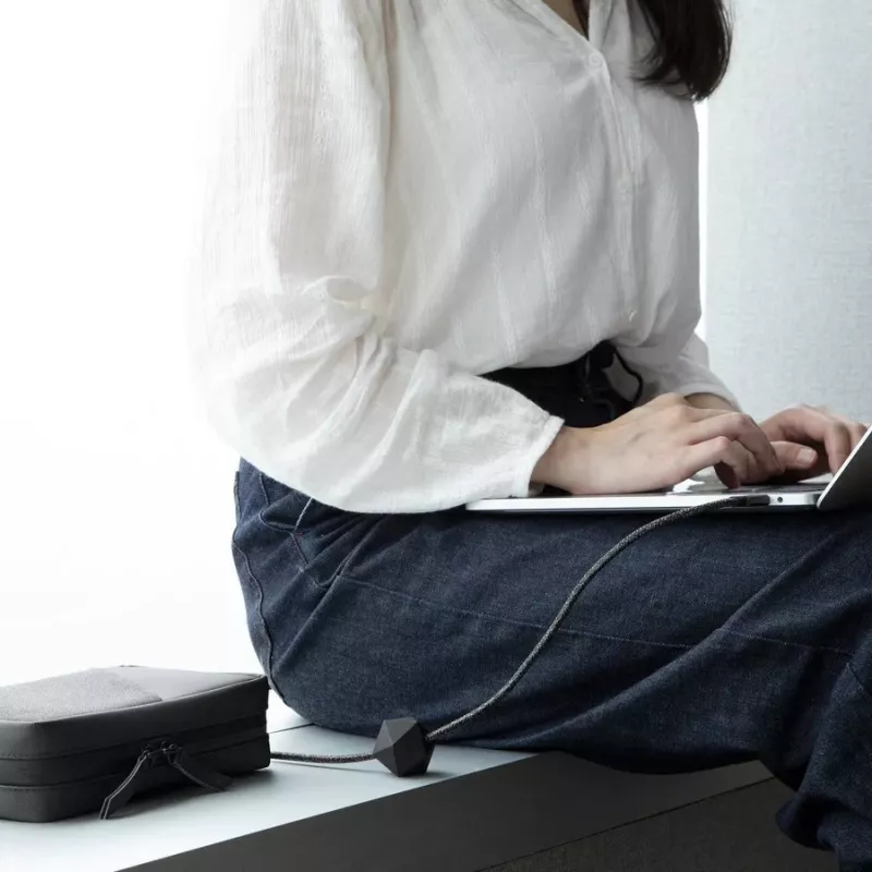 Native Union Anchor kabelis USB-C to USB-C 1,8 m Melns/Pelēks