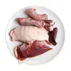 Mitrā kaķu barība 3coty Duck 180 g — pilnvērtīga bezgraudu konservēta mitrā barība pieaugušiem kaķiem, olbaltumvielas 15%, tauki 10%, mitrums 72,8%