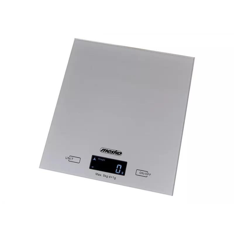 Mesko | Virtuves svari | MS 3145 | Maksimālais svars (ietilpība) 5 kg | Dalījums 1 g | Displeja tips LCD | Sudraba