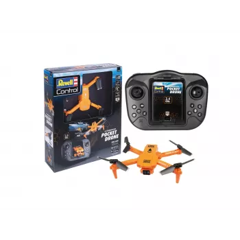 RC kvadrokopters REVELL Pocket Drone 23810 — 2,4 GHz, 4 kanālu tālvadība