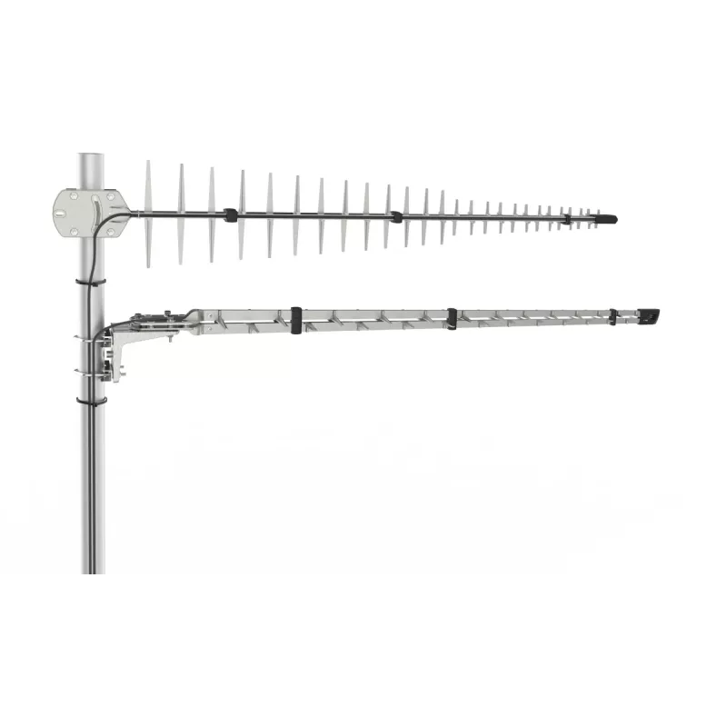 Poynting Antennas LTE/GSM Masta A-LPDA-0092 Sudraba SMA (M) LoRa Helium 11dbi Yagi/Masta SMA -Vīriešu 7m Kabelis