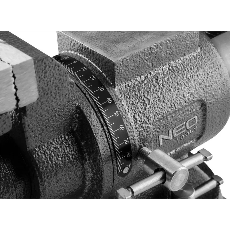 Grozišanas atslēdznieka skrūvspīle NEO tools 100 mm 360° – darbagalda skrūvspīle atslēdzniecībai, modelis 35-030