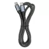 Qoltec kabelis USB 2.0 Type C uz Type C 100W Qc 3.0 Pd 1m Melns