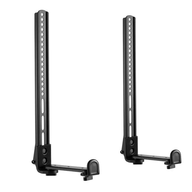 Maclean MC-914 Universāls skaņas joslas stiprinājums, skaļruņa turētājs, montāža zem televizora līdz 15 kg, VESA, vietu taupošs