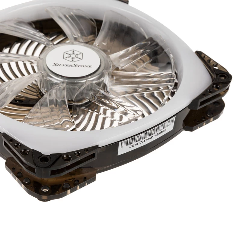 SILVERSTONE SST-AP142-ARGB 140x140x25 ARGB PWM ventilators datora dzesēšanai, 140 mm