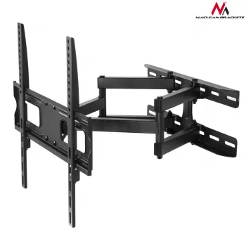 TV sienas stiprinājums MACLEAN MC-760 32–55 collu televizoriem, tērauds, VESA līdz 400x400, 30 kg, melns, 9,6–44,8 cm