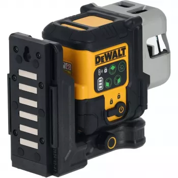 Bezvada daudzlīniju lāzers DeWalt DCLE14301GB 3×180° krustlīnija, 18V, zaļas līnijas, integrēts Powerstack Li-Ion akumulators