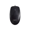 Logitech M90 vadu optiskā biroja pele — 1000 DPI, piemērota abām rokām, USB Type-A, melna