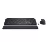 Logitech MX Keys combo for Business Gen 2 tastatūra ar peli Office RF Wireless + Bluetooth AZERTY franču Graphite