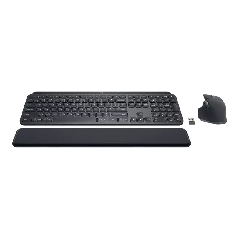 Logitech MX Keys combo for Business Gen 2 tastatūra ar peli Office RF Wireless + Bluetooth AZERTY franču Graphite
