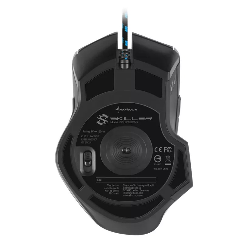 Sharkoon Skiller SGM1 pele Spēlēm Labās rokas USB Type-A Optiskā 10800 DPI