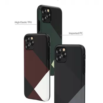 Aizsargājošs telefona maciņš Devia Simple style grid iPhone 11 Pro, sarkans