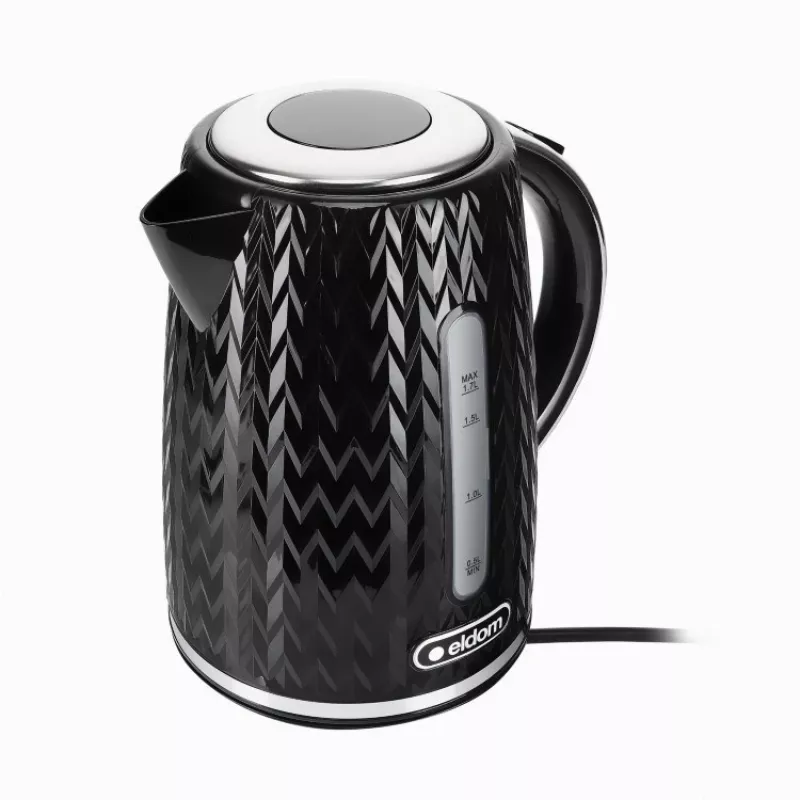 NELO tējkanna, tilpums 1,7 l, jauda 2000 W, melna