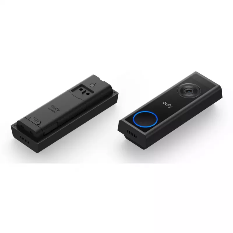 Video durvju zvans Eufy C31 2K ar MicroSD atbalstu, 2560×1440, 6500 mAh, vadu un bezvadu, melns