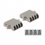Optisko šķiedru savienotājs DeLOCK LC Quad ligzda pret LC Quad ligzda viendaļīgs