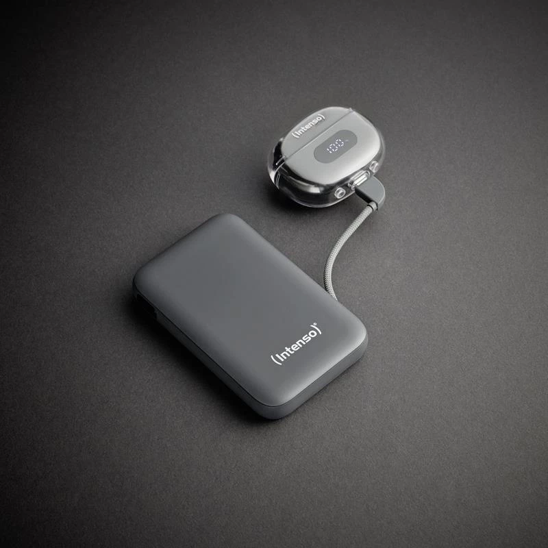 Ārējais akumulators USB 10000MAH/pelēka S10000 7333034 Intenso