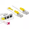 Tīkla kabelis DeLOCK 85330 RJ-45 Cat6a 0,5 m Balts