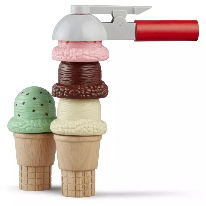 Melissa & Doug Scoop & Stack saldējuma komplekts rotaļu virtuvei