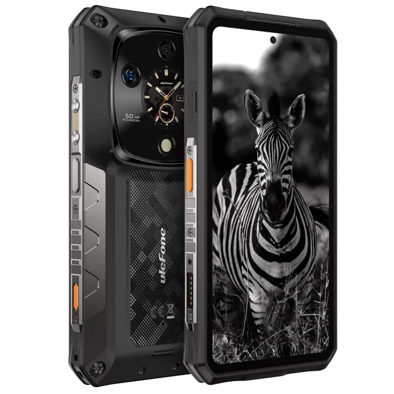 Izturīgs viedtālrunis UleFone Armor 28 Ultra 5G — 16 GB RAM, 1 TB atmiņa, melns