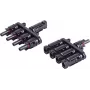 shiverpeaks ®-PV4 T-adapteru komplekts, 4/1, IP68, 1,5 kV, melns (BS02-21014)